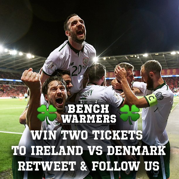 ⚽️☘️COMPETITION TIME☘️⚽️

We have two tickets to Giveaway to #IREvDEN 

To WIN! 

Retweet🔁 &amp; Follow Us 💚

#COYBIG #Goodluck!