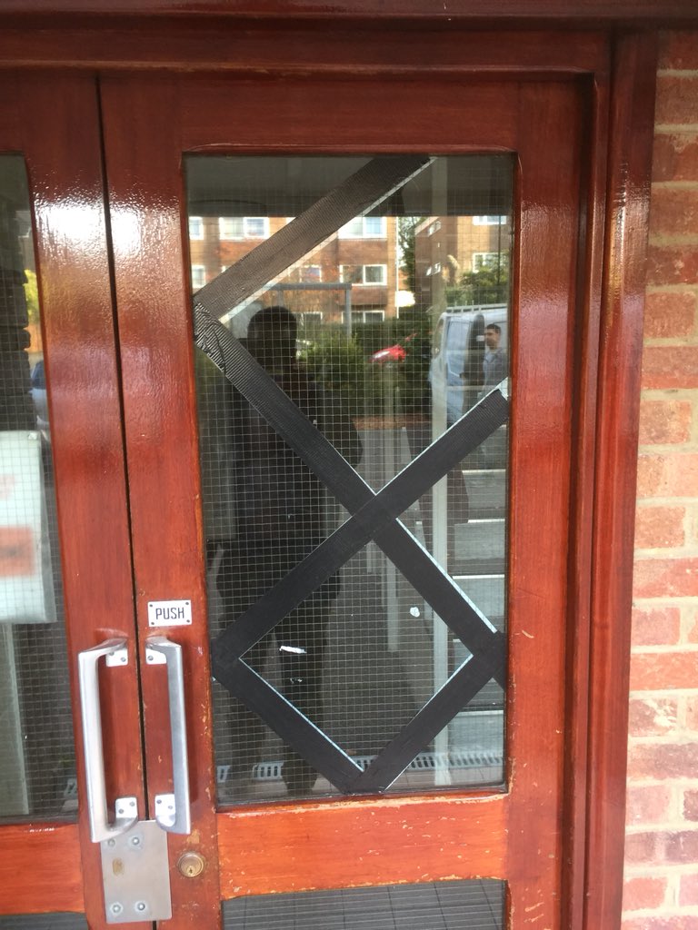 Ingrambms's tweet image. Emergency glazing replacement #Glass #ipbservices #quickresponse