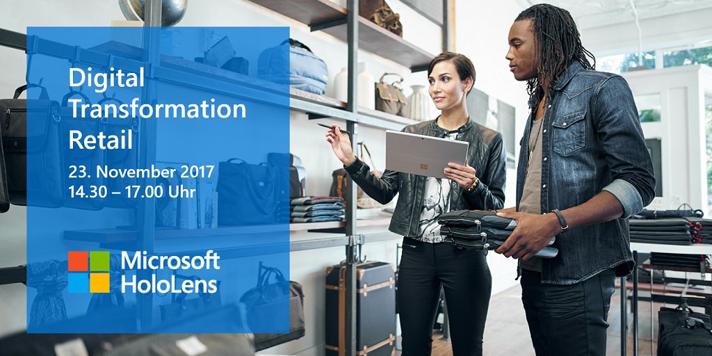 microsoft_ch's tweet photo. #DigitalTransformation Briefings in Retail für Business Leaders mit @campanaschott und @afca_ag Jetzt anmelden: https://t.co/buRNaHgFfZ https://t.co/8BWHODdE1F