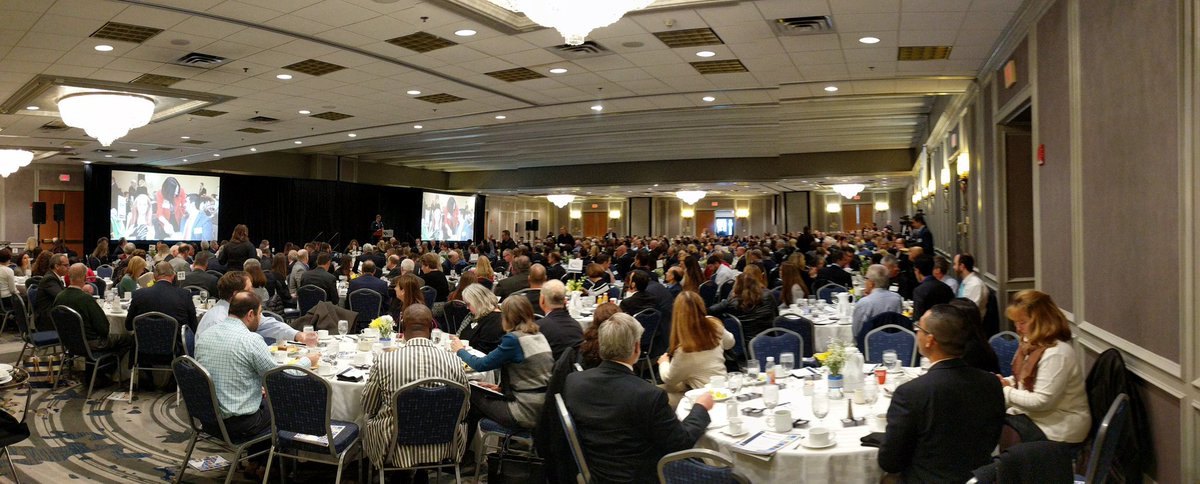 Very impressive turnout at the @nnchamber 2017 Fall Business Breakfast. Looking forward to hearing <a href="/maura_healey/">Maura Healey</a>
