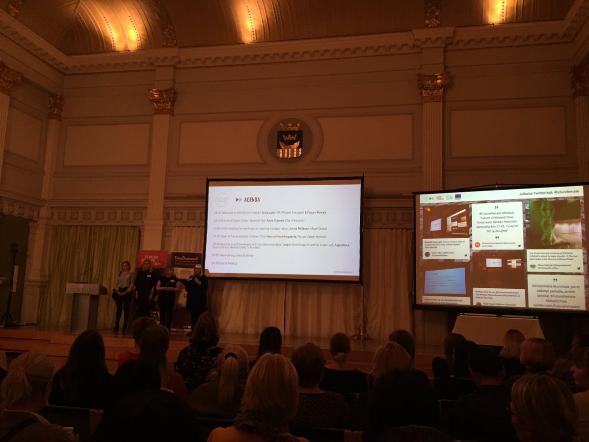 AgapiAnca's tweet image. Excited to learn more about #smartcities at #futurefemale meetup @helsinkicityhall