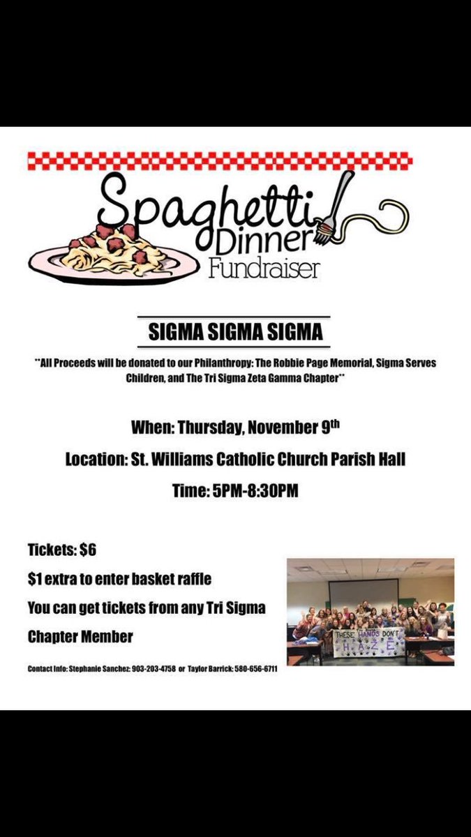 ‼️Come eat some yummy spaghetti tonight!! 🍝Tickets are available at the door &amp; SE student athletes/faculty eat for $4! We'd love to see you!