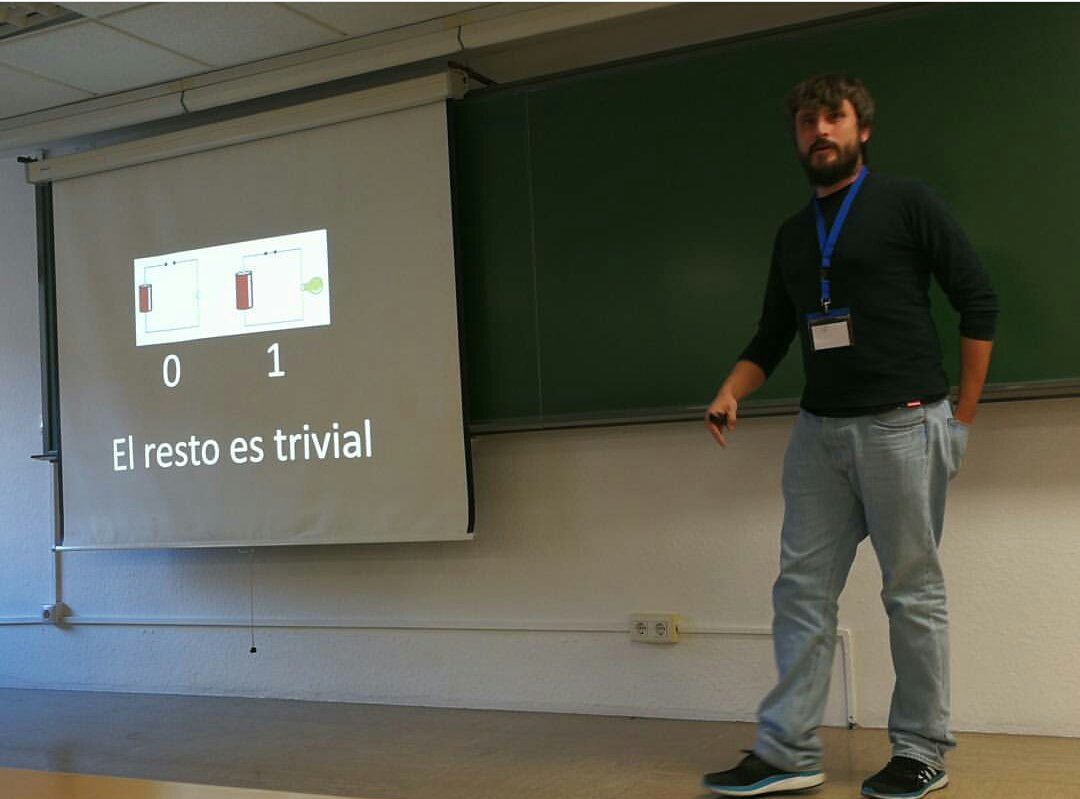 InnoSoftDays's tweet photo. Justo comienza la ponencia de @Cuent_Cuanticos sobre computación cuántica y su
impacto en la actualidad.
#ISoftDays https://t.co/k88dQpOjLD