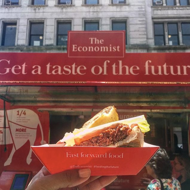 BeyondMeat's tweet photo. Hey DC! @TheEconomist has brought their Environmental Awareness Food Truck to you! Free Beyond Burgers Included!  https://t.co/ucfQU0Qa2Z https://t.co/8hzxmJ4if7
