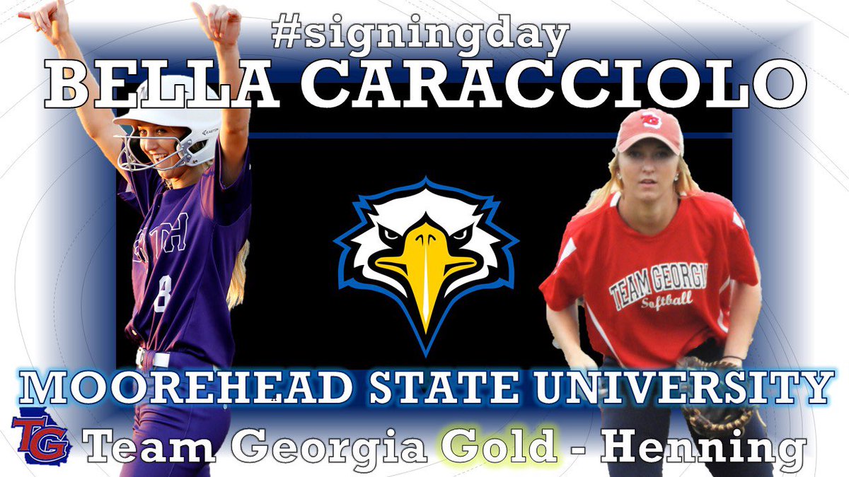 tgsoftball00's tweet photo. #SigningDay 
We're so proud of our @bellacaracciolo signing on the dotted line and officially becoming a member of @MSUEaglesSB! 
Congratulations! 
Read more here from @MSUEagles https://t.co/i7ZGCs8gMl https://t.co/XJLF9R7bb7