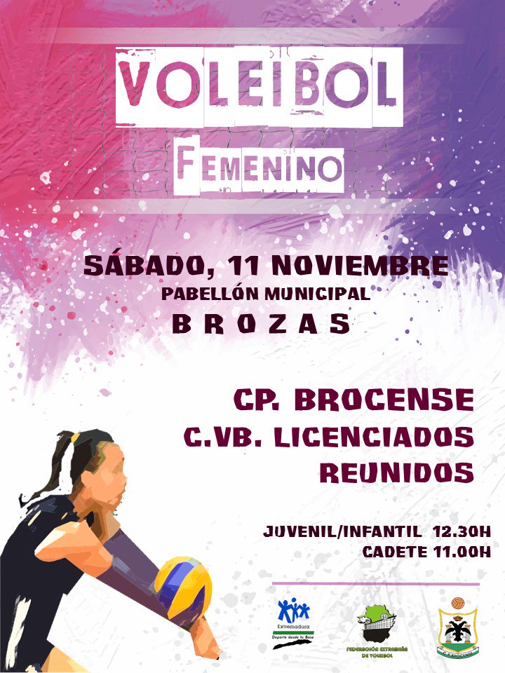 CP_Brocense's tweet photo. VOLEIBOL. Partidos del fin de semana. https://t.co/FSgkKkrq4X