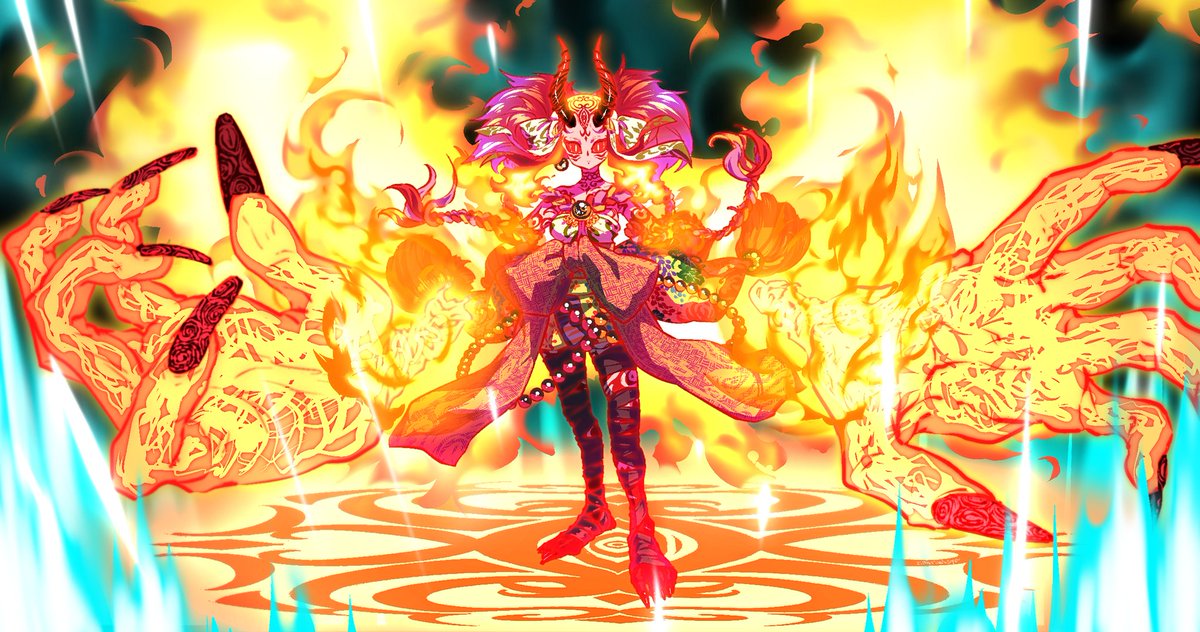茨木童子(Fate) 「#無言で過去絵をあげる見た人もやる 」|のぐるまのイラスト