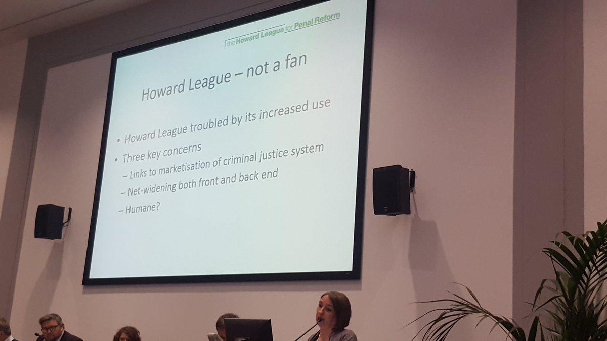 RayJHolt's tweet photo. Howard League not been fans of EM. Concerns over making profit from punishment, widening nets; expansion of carceral space. #TrackingPeople https://t.co/jNqLMUeuBL