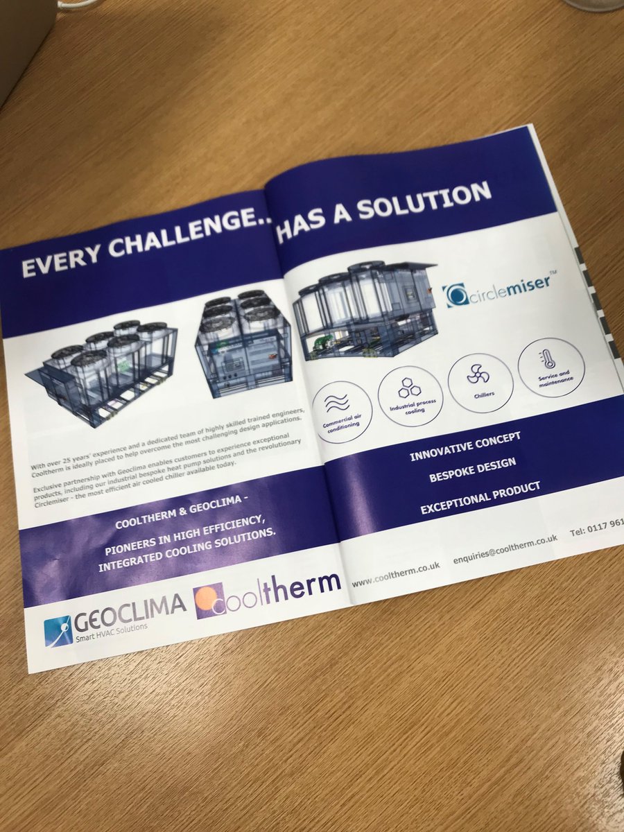 CoolthermUK's tweet photo. Check out the latest @CIBSE Journal and see if you can spot our new advert! #Circlemiser #Cooltherm https://t.co/M0qRFIAOOL