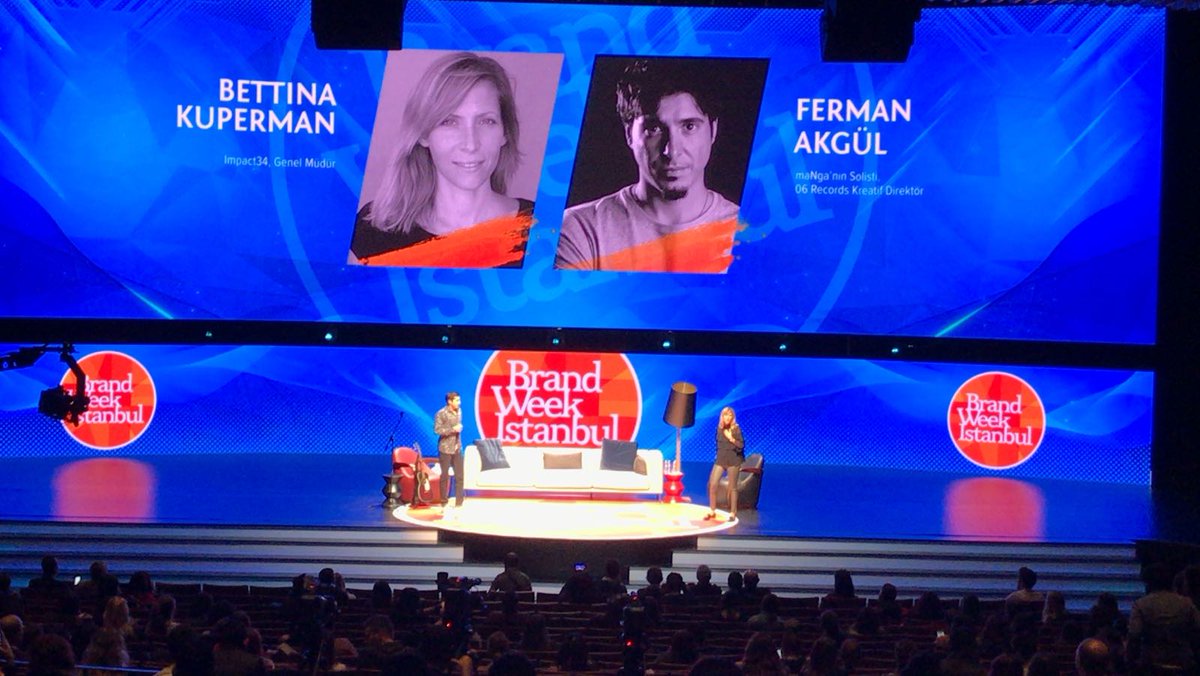 brandweekist's tweet image. Müzisyen ve Organizatör Ferman Akgül, Impact34 Genel Müdürü Bettina Kuperman ile birlikte müzik endüstrisindeki trendleri ve gelişmeleri konuşmak üzere şimdi Tiyatro Sahnesi’nde! #LegendsofEntertainment @FermanAkgul @Kuperman21