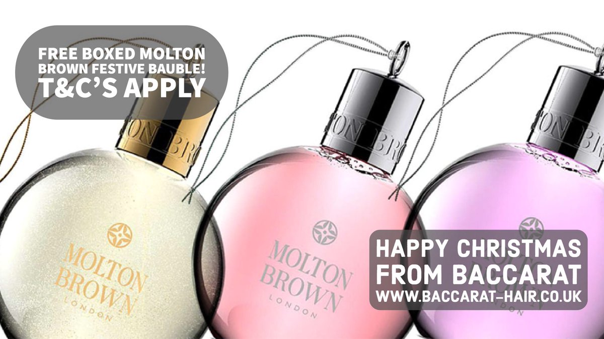 We have a truckload of Molton Brown boxed Festive baubles to GIVEAWAY! Claim yours FREE with every cut/finish with full foils appointment taken in December. Offer valid whilst stocks last. See our great reviews at goo.gl/OlvFqL