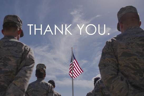 Veterans Day 2017 - Honoring All Who Served
Thank a Veteran Today.