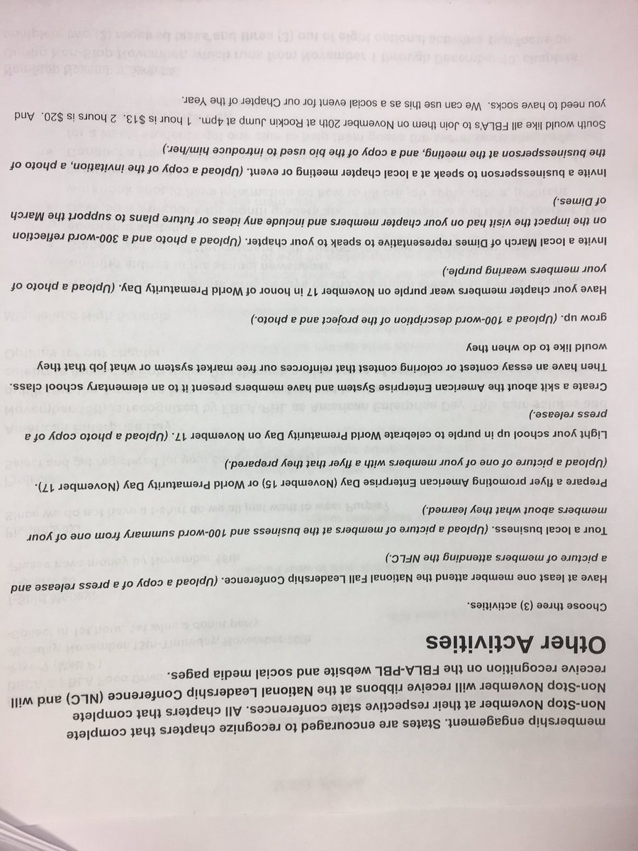 FzwFbla's tweet photo. Hey! Here's what you missed at today's meeting. Don't forget to stop by room 202 and sign up for an event or test! https://t.co/oyosjeZBtP