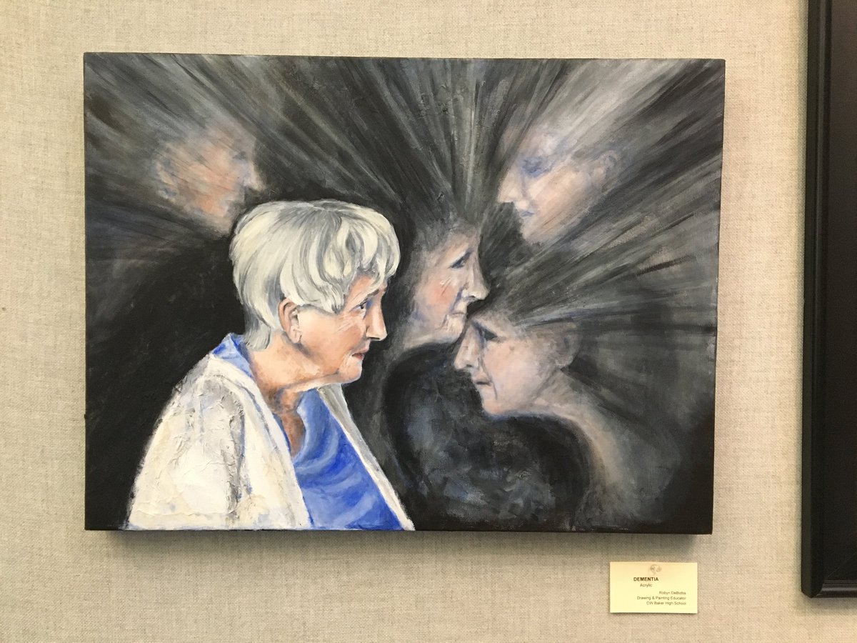 robyndebottis's tweet photo. Bville art faculty art show is up at the Bville Public Library through Nov. 30th. Stop by to see the work! @BCSDBEES https://t.co/HaG2aQiqZO