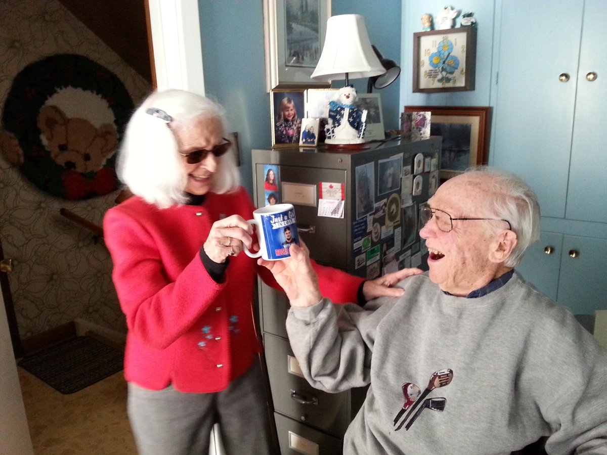 EHeimbecker's tweet photo. My Grandpa is a good sport and puts up with her @rogerfederer obsession. Everyone in the family knows that if you so much as mention #RogerFederer to her, you need to be prepared for a lengthy conversation about him #GranTheFan https://t.co/53JlAiAXSU