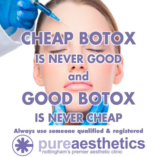 pureaesthetics's tweet photo. Book your good botox today call 01159502020 or email info@pureaesthetics.co.uk Be wrinkle free this Christmas.
#goodbotox #independentnurseprescriber https://t.co/ONGeAXzFfL