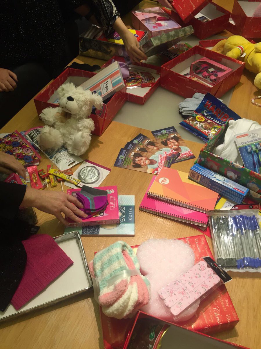 WalshPRireland's tweet photo. It’s (packing) party time! Today we packed our @TeamHopeIreland shoeboxes. The deadline has been extended to next Friday, the 17th so there’s still time to get involved &amp; help make a needy child’s Christmas! #LetsGetPacking #EveryBoxCounts #AMteamshoebox https://t.co/QxazLSpOsP