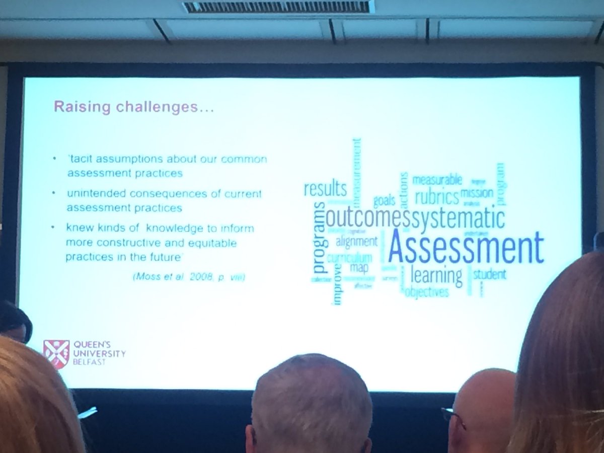LenaGray8's tweet photo. @jeaniebelfast challenges our dominant cultural scripts in the assessment community and reminds us that assessment is a social practice #AEAeConf17 https://t.co/OfSVsjnm9o