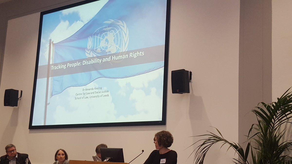 RayJHolt's tweet photo. @CDSLeeds' Amanda Keeling talks about tracking of disabled people and human rights. #TrackingPeople https://t.co/l6yQbrH98h