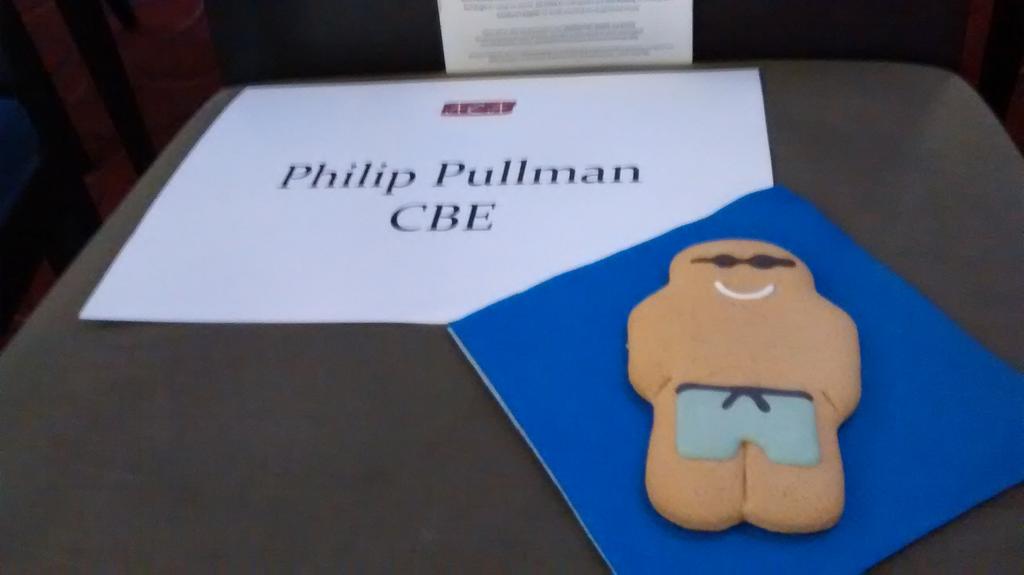childrensarts's tweet photo. A sweet treat for all our guests and speakers, including patron @PhilipPullman, due to arrive any minute! #JMB2017 https://t.co/PeSAI8K8mH