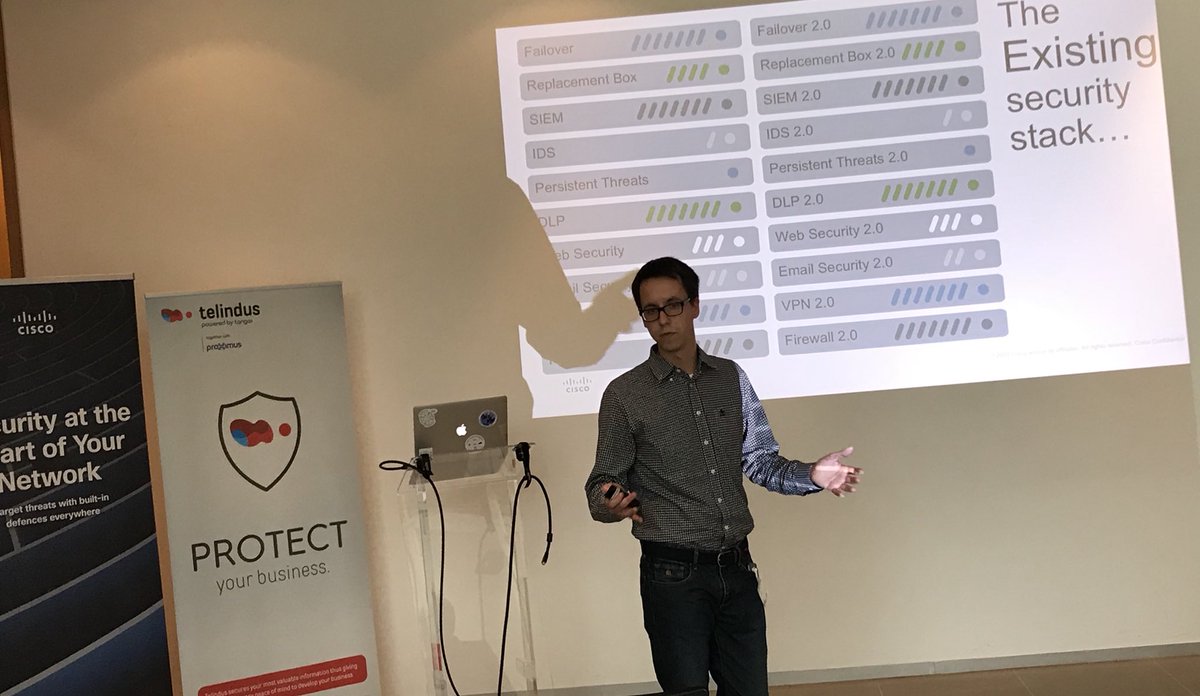 S_Team_Approved's tweet image. Start of the #CybersecurityLab together with @CiscoSecurity @Cisco LAB organized by @Telindustelecom and hosted at @The_LHoFT #Umbrella #CiscoISE