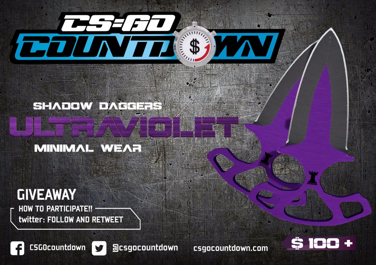 XrayWeek's tweet photo. SHADOW DAGGERS ULTRAVIOLET GIVEAWAY! 😎

To win:
✔️ RETWEET
✔️ Follow us &amp;... https://t.co/Ut4mphdXzM by #flashyflashycom via @c0nvey https://t.co/RYB9hJJYYh