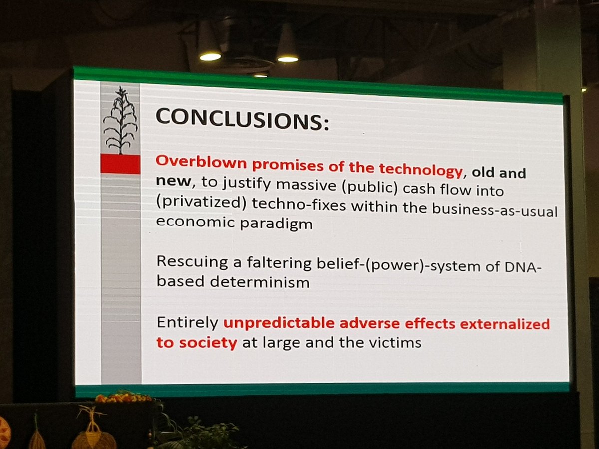 EduardoCuoco's tweet photo. Great speech of A.Hilbeck on #gmo &amp; newgmo #owc .Clear conclusions: Business as usual is no option any more! 
#owcindia #owc2017 #Organic #OrganicWorldCongress https://t.co/EmOE0oPmE9