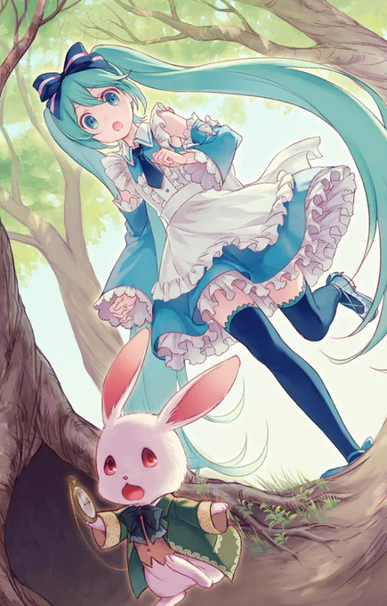 クリプトン・フューチャー・メディア株式会社様の「初音ミクぐらふぃコレクション なぞの音楽すい星」にて、「アリスの不思議な庭園」のイベントカードを数点描かせていただきました。よろしくお願いします!
https://t.co/CK6Zp9clbp 