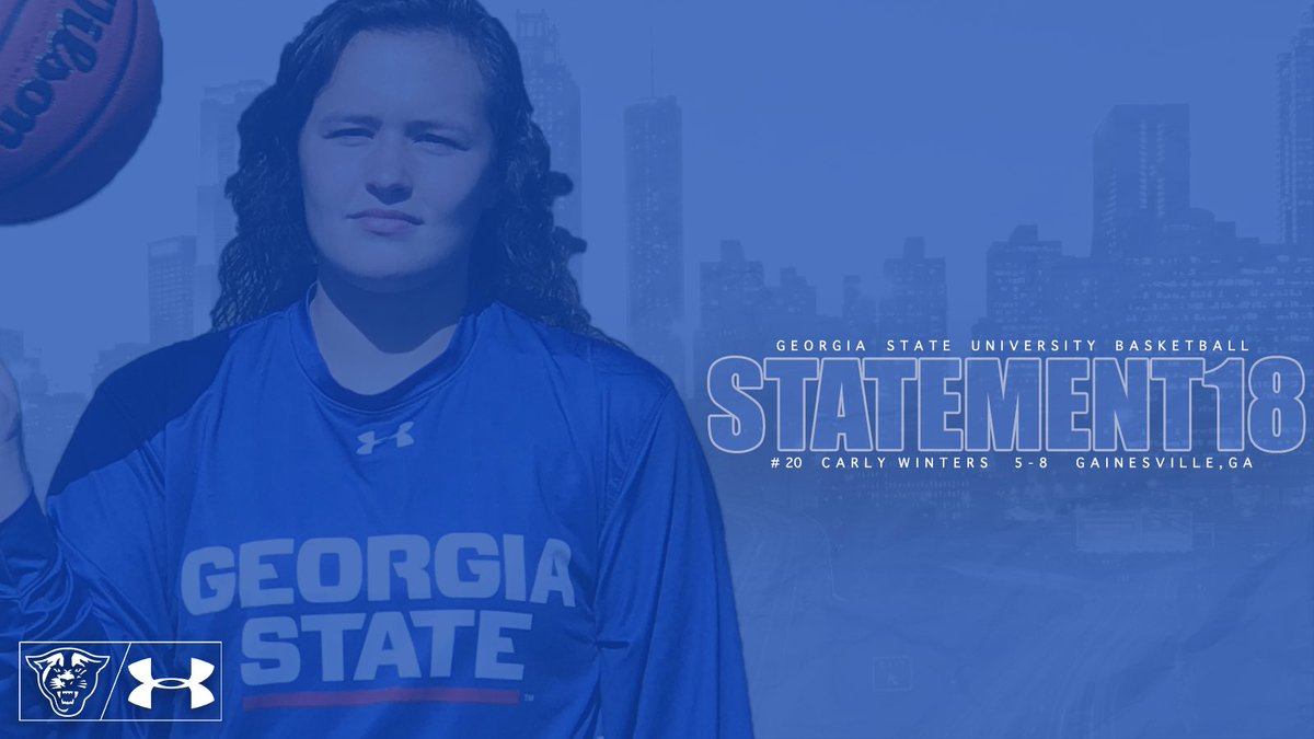 GSU_WBasketball's tweet photo. Please help us welcome #homegrown Carly Winters (@carlywinters20) to our #PantherFamily! Carly is apart of our #Statement18 signing class. https://t.co/g4kfsuRGSs