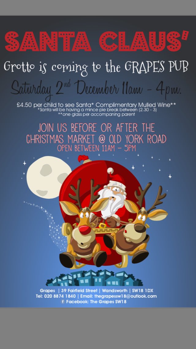 Thegrapessw18's tweet photo. #hohoho #wandsworth #elfingabout save the date @WandsworthTown @wandbc @WandsworthMums @PutneyMums @AllSaintsSW15 @GranardSch https://t.co/YeWWvoI9i9