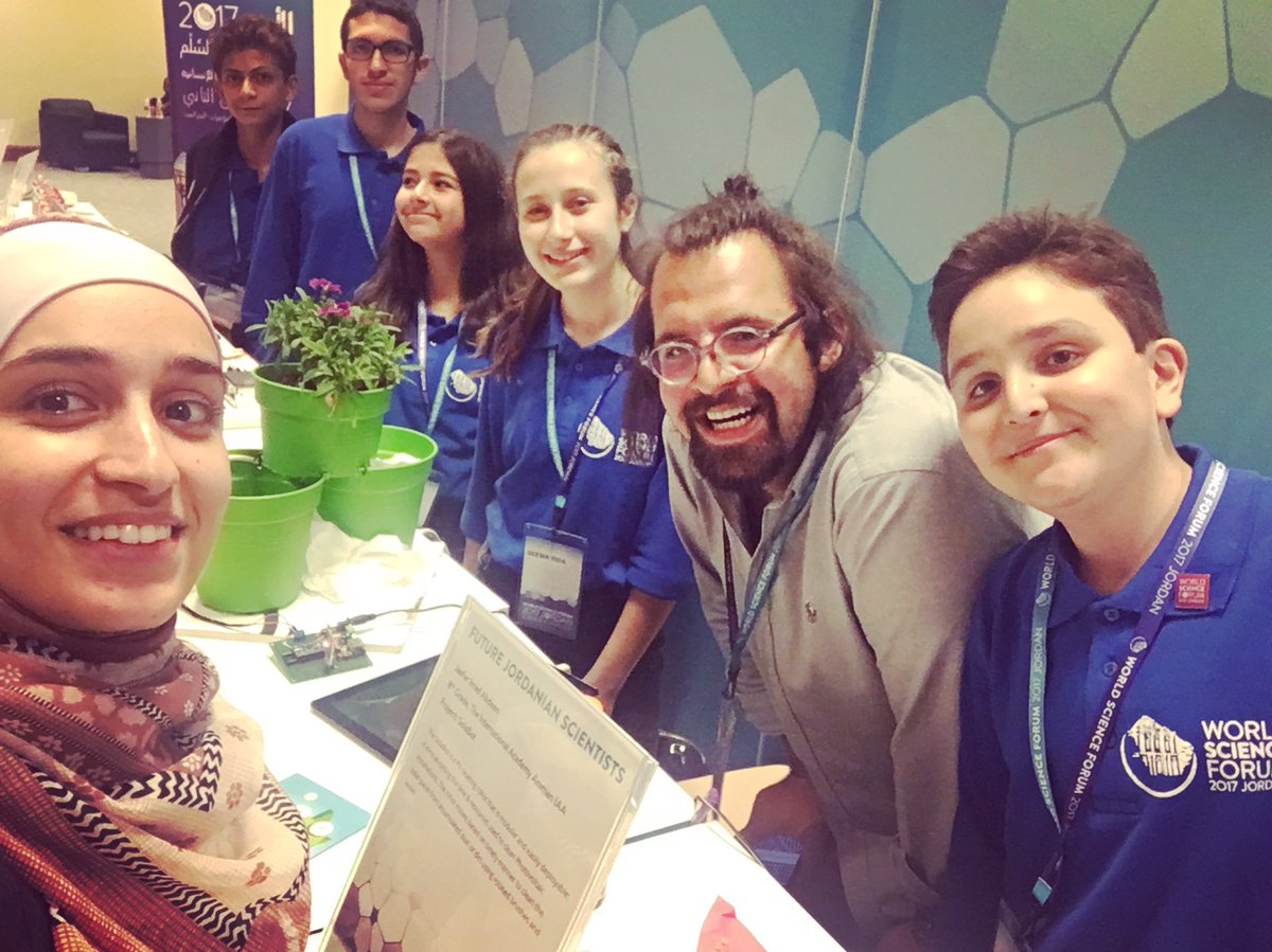 rehamatyani's tweet photo. We are the Future Jordanian Scientist 😌
#WFS2017
#world_scinece_forum
#IRA_International_Robotics_Academy
#Invent_Tomorrow https://t.co/gl79kTes6O