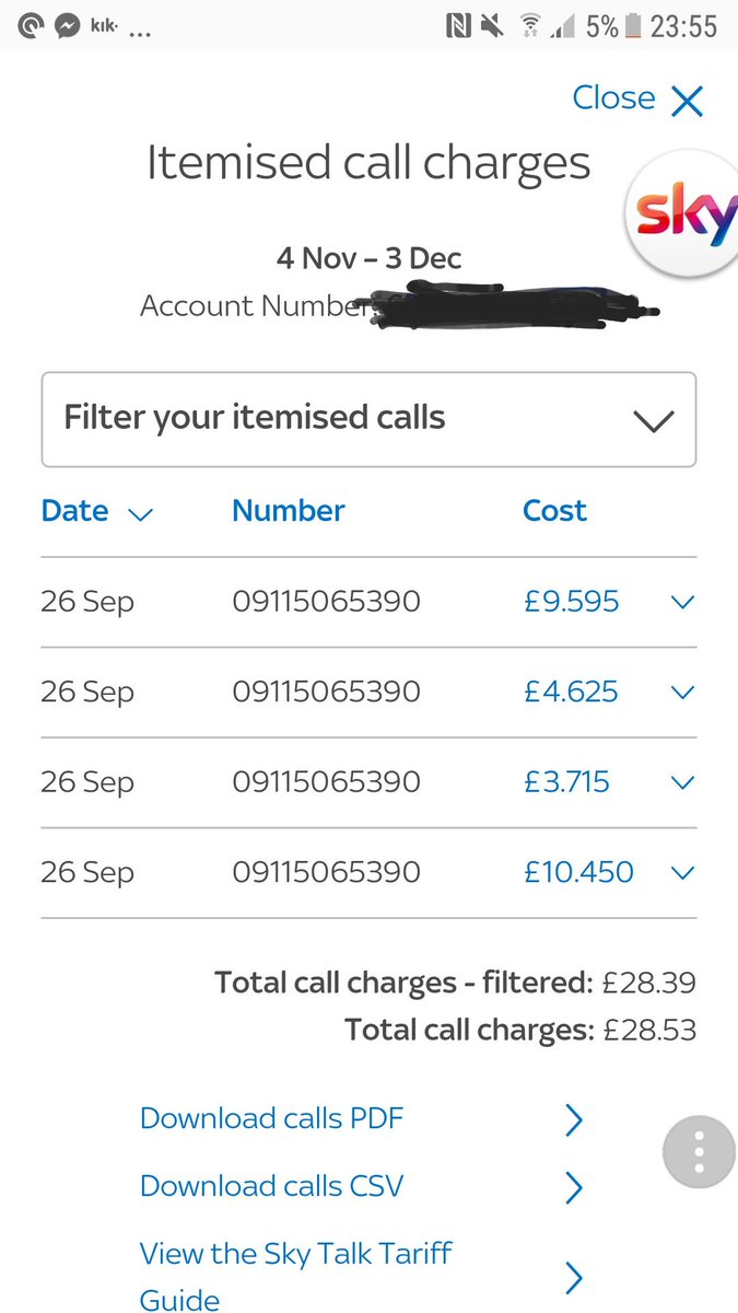 KLFTSH_5's tweet photo. @SkyUK  28quid in calls charges that i haven't made.
Spoke to a woman who promised me she would call me back to let me know what happened. Fb message left unread.
I had to call to be told your not refunding me.
Even though you can see I've never made these calls before. Not on!! https://t.co/DlAFAPYNTU