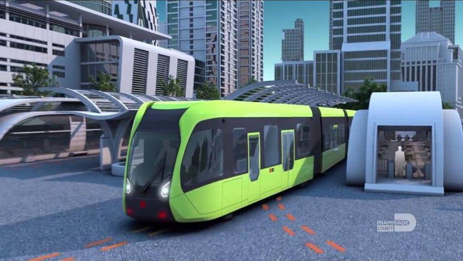 CityLab's tweet photo. Unlike a certain infamous straddling bus, this hybrid transportation innovation out of China is for real https://t.co/OOf5LJPVOT https://t.co/k9fk8qbc8E