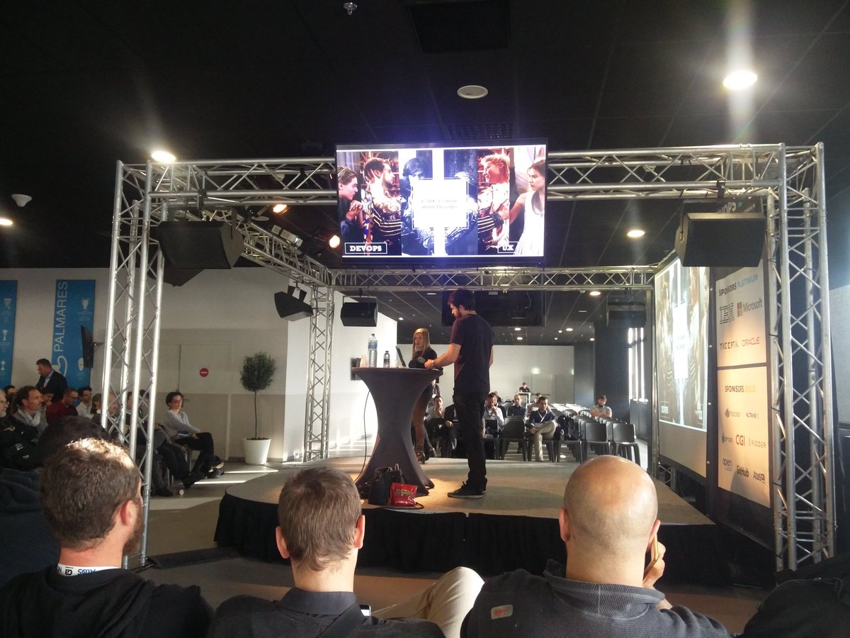 flohcim's tweet image. &quot;L&apos;UX a sauvé mon DevOps&quot; par @estelandry et @fteychene #devopsdday #marslibday
