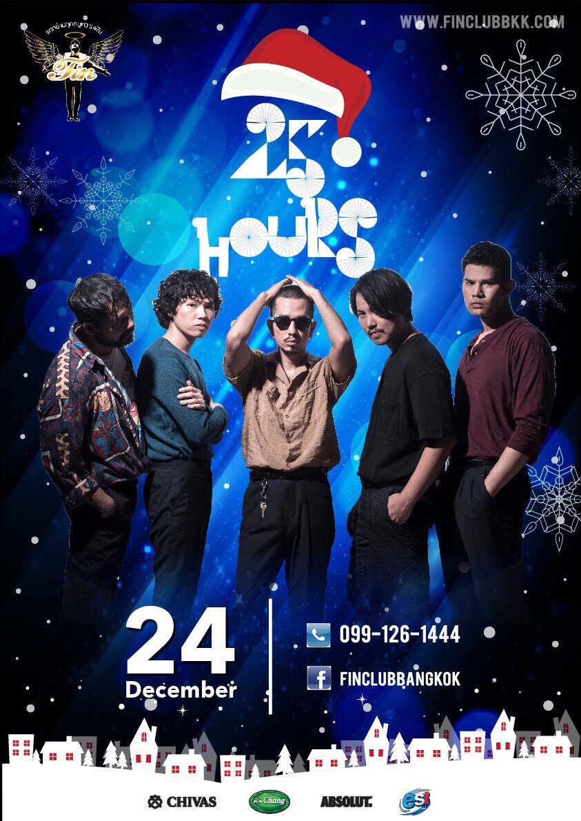 FinRca's tweet photo. 24 dec.  พบกับ 25 hours #25hours #finclubbangkok https://t.co/MAU30mvQwI