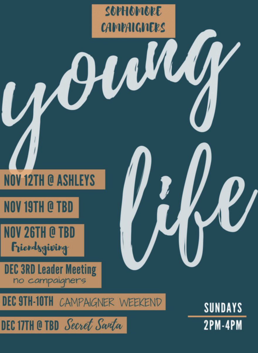 erinn_blair's tweet photo. Andover Central Sophomore girls! here's our campaigner schedule for the rest of 2017 💛 https://t.co/NG4GDu6Kr3
