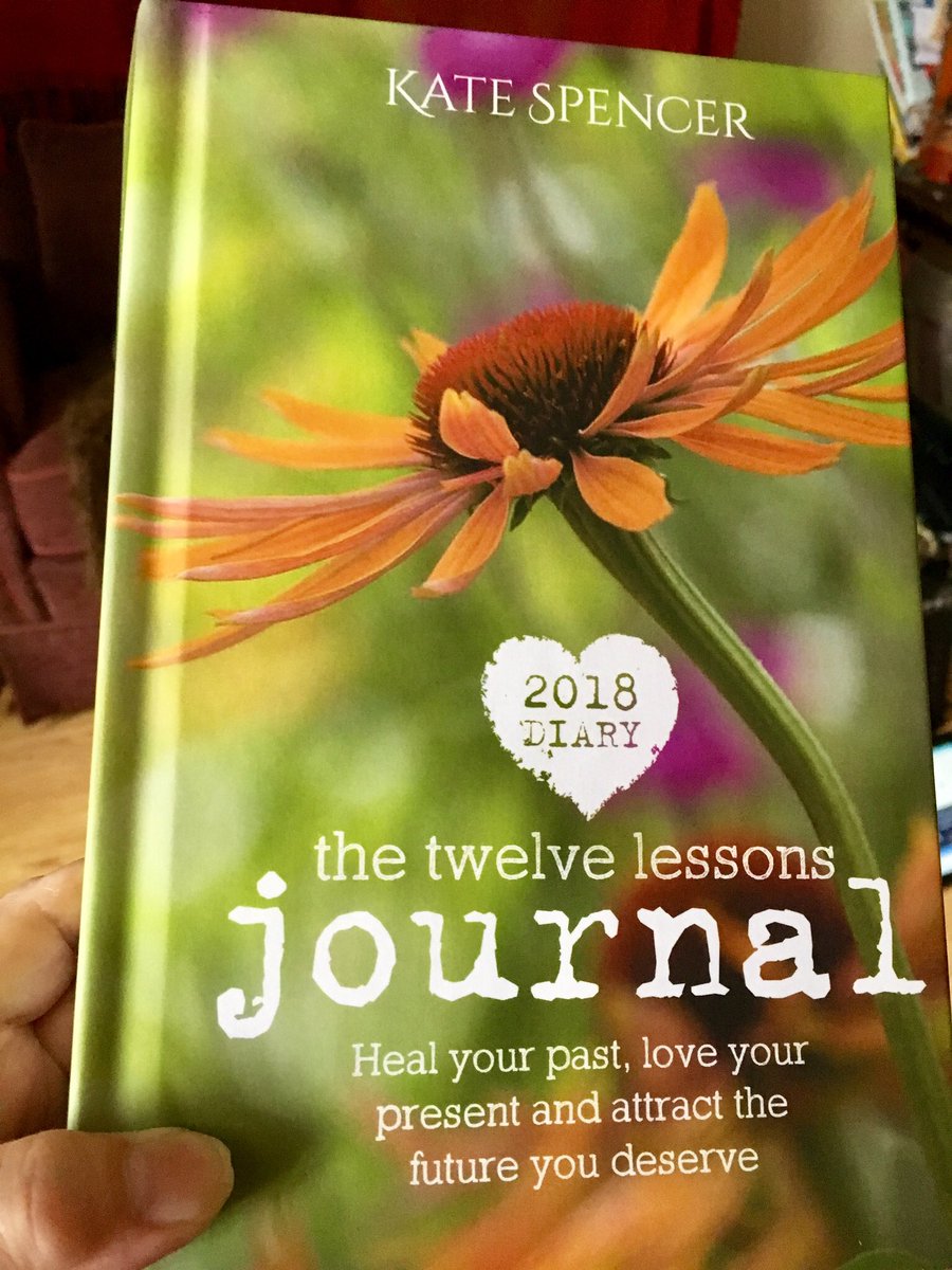 trudybrookes2's tweet photo. I absolutely LOVE my 2018 #TwelveLessonsJournal by the gorgeous @RealKateSpencer.  It’s a complete rewrite of the 24 Lessons from her #books https://t.co/98DCo3Lp3m