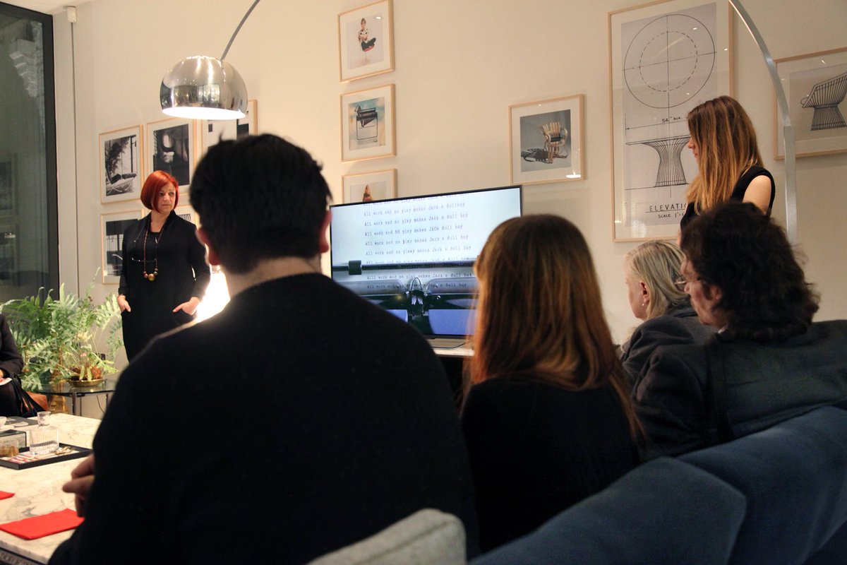 film_furniture's tweet photo. A mighty fine time was had earlier this week at the Film and Furniture website relaunch party kindly hosted by @Knoll_UK. Thanks to everyone who came for their enthusiasm and support! #film #furniture #design #Interiors https://t.co/UPAhnp9Gir