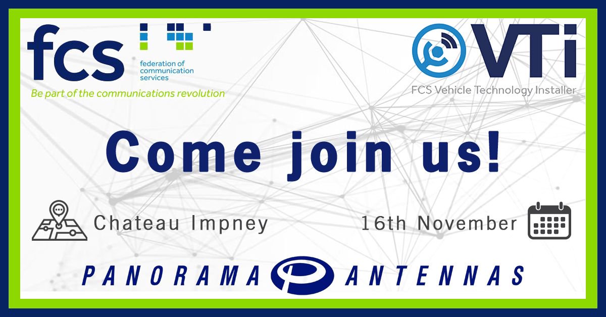 Where else for business radio, vehicle tech, live jazz bands, gala dinners and of course, Panorama Antennas! <a href="/FCS_UK/">FCS</a>
bit.ly/2ygrqaH