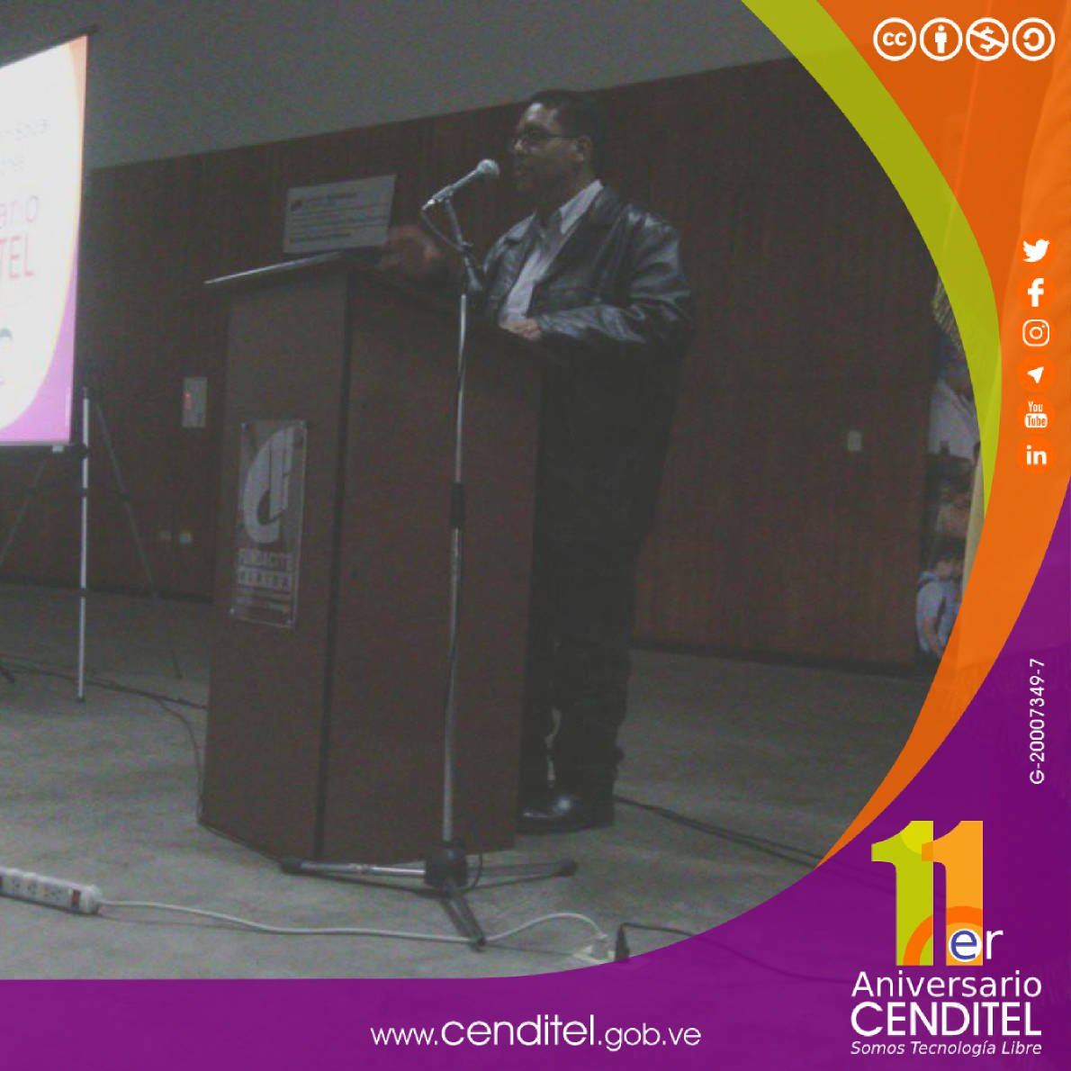 CENDITEL's tweet photo. #AHORA Palabras de apertura de Oscar González, Presidente de #CENDITEL en la “VII Jornada de Apropiación Social de las Tecnologías Libres” #11AñosCENDITEL #SomosTecnologíaLibre https://t.co/232Y9Y8bmd