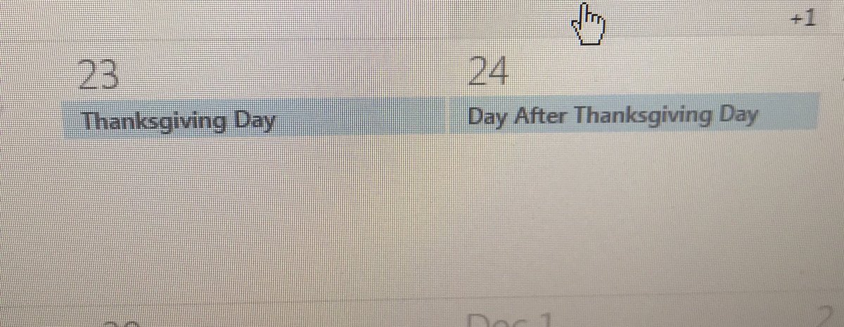 Thank you computer calendar for letting me know Friday 11/24 is the “day after thanksgiving day” #facepalm #ThankYouNoteFriday <a href="/jimmyfallon/">Jimmy Fallon</a>