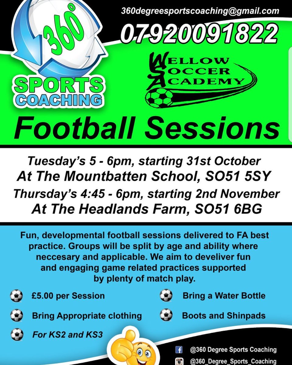 360_degree_SC's tweet photo. Come along to our fun football sessions now running every Tuesday and Thursday 😃⚽ https://t.co/u5A6HLNyNo
