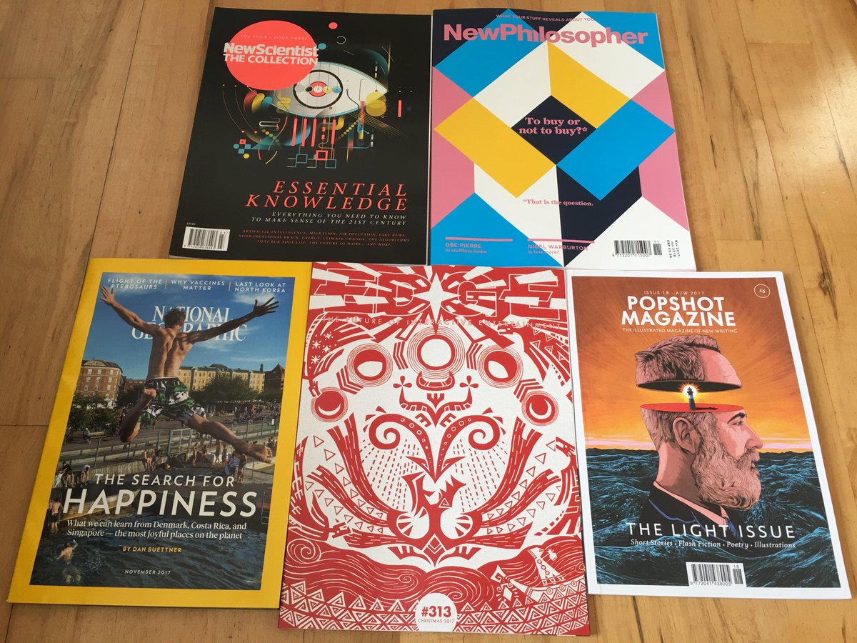 PaoloCego's tweet photo. Guys, GUYS! Have you got your #5aMonth? 5 pubblications you're still reading on paper this month. Got any? Go...

@edgeonline
@TheNewPhil
@newscientist
@popshotmag
@NatGeo

#PaperAintDeadYet https://t.co/jxcKOO0ekR