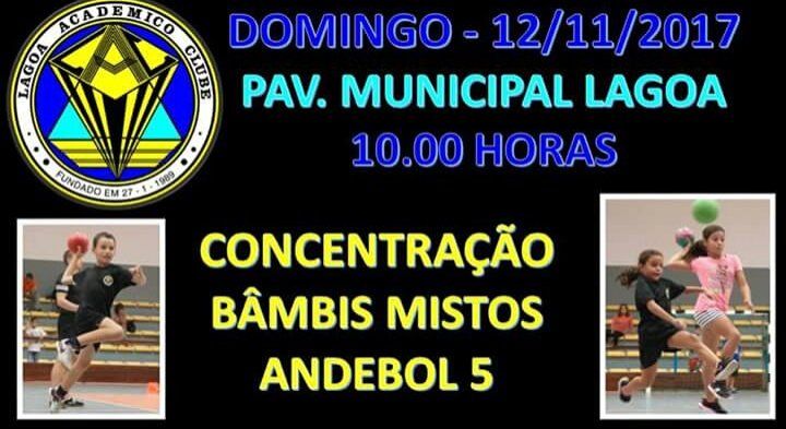LagoaAC's tweet photo. Domingo no Pavilhão Municipal às 10:00h Concentração de Bâmnis Mistos Andebol 5 https://t.co/raLMzU5aZ8