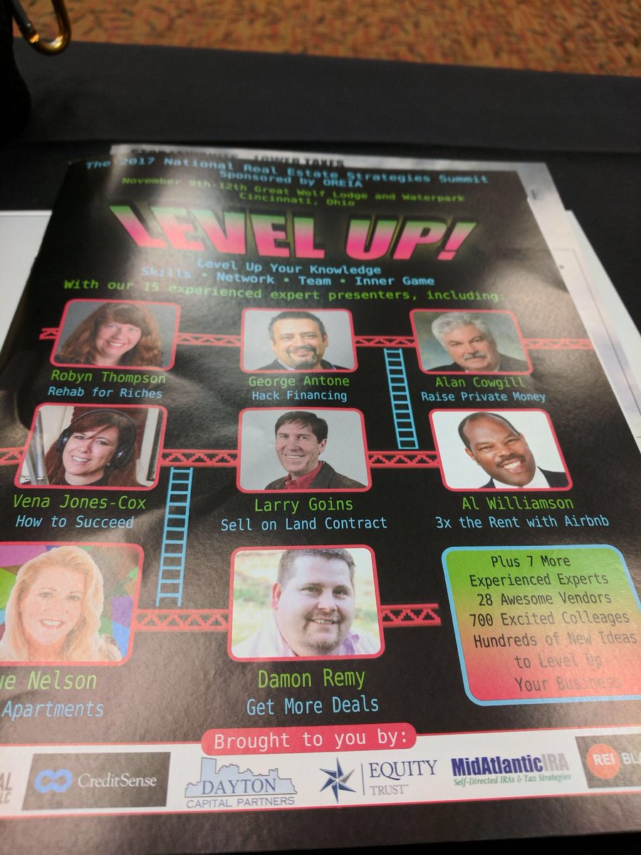 AlWilliamson's tweet photo. Amazing, I make the program cover of one of the largest real estate conferences in the US! What an honor. https://t.co/aUOMbWgZZm