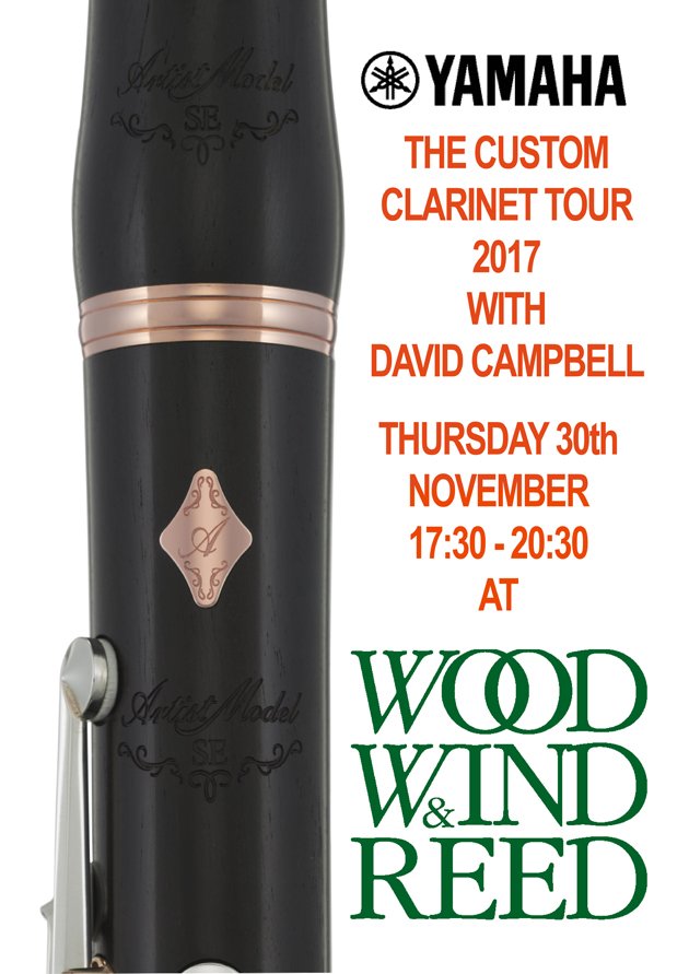 WWRReedsDirect's tweet photo. Have you heard about our event with @YamahaMusicEU and David Campbell?
#clarinet #clarinetist #clarinetplayer #woodwind #musiclover #learnclarinet #enjoyclarinet #WWandR #reedsdirect #artist #performer #yamahaclarinet https://t.co/pvIFnqpb3U
