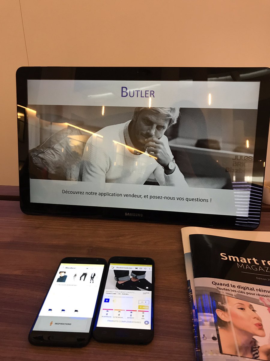 JMarchienne's tweet photo. Aujourd'hui notre outil d'aide à la vente Butler est mis en avant au salon #tech4retail chez @happychicgroup https://t.co/6MU4PvCFZs