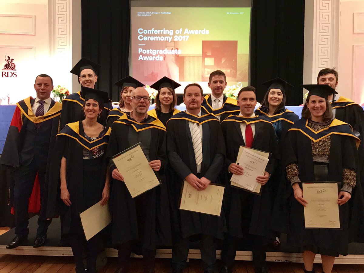 HilaryT4S's tweet photo. Congratulations to @myiadt #2017graduates of @iadtuxd MSc in #UXdesign. Best of luck for the #future! https://t.co/uKLrilC56O