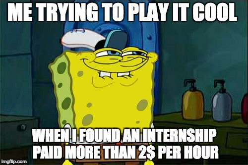 InternsGoPro's tweet image. #JeVeuxPasMeLaPéterMais j'ai trouvé un stage rémunéré 😎
Demain pour la Journée Internationale des Stagiaires, #JeNote mon stage ! Et toi ? 
👉 facebook.com/events/1930949…