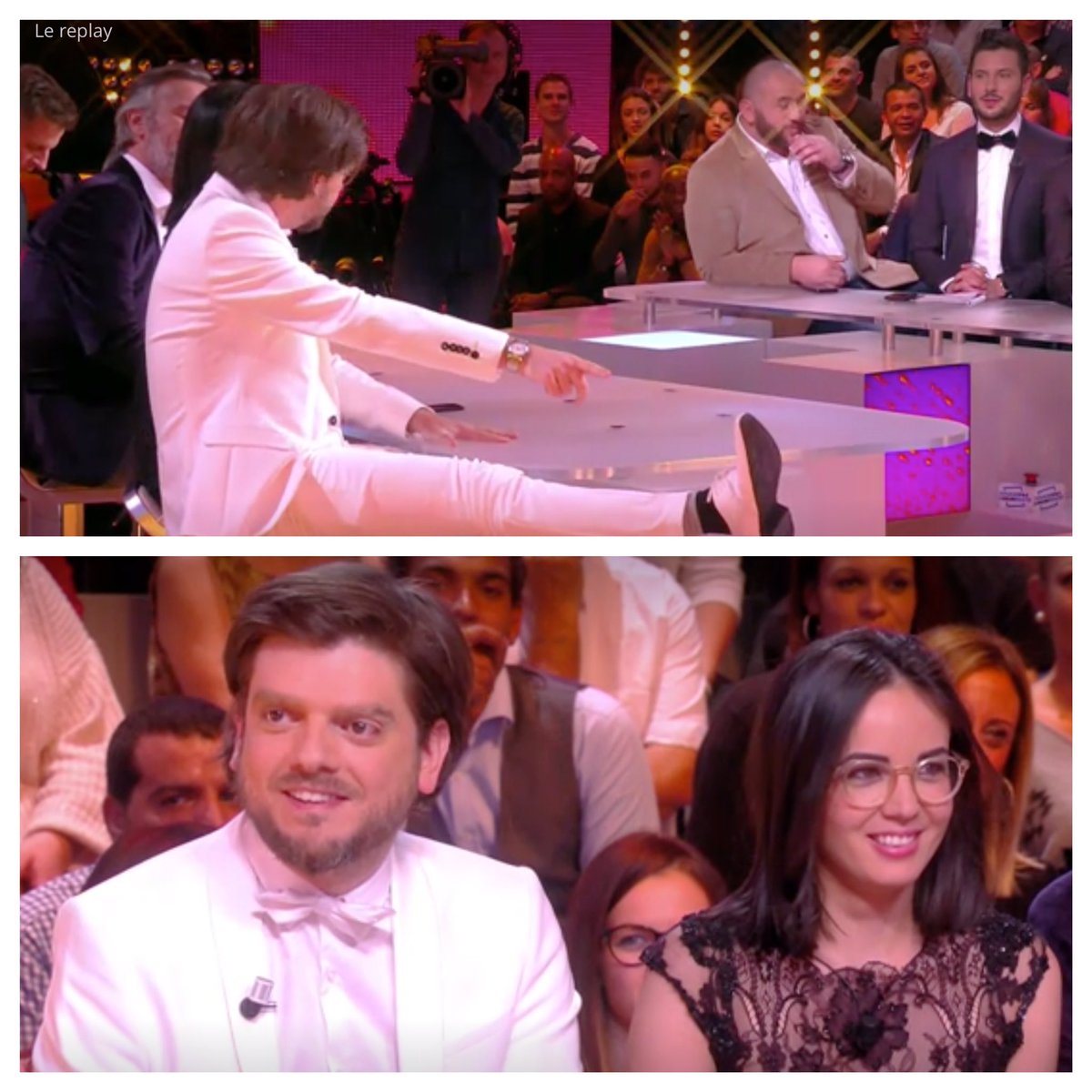 GregGuillotin's tweet photo. Hier c'était mon premier prime sur @C8TV. J'ai enfilé mon plus beau smoking. #elgringo #joedassin #bonhommedeneige #tpmp #LaGrandeRassarah3 https://t.co/TsQfq5m9vf